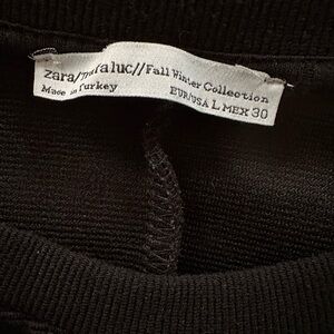 Zara Classic Black Knit Shift Dress